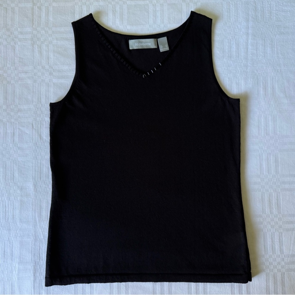 Liz Claiborne beaded sleeveless shirt